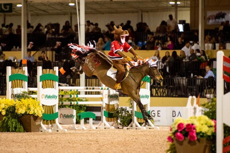 Prêmio de us $ 1 milhão para instituições de caridade no Centro Equestre Internacional de Palm Beach.
