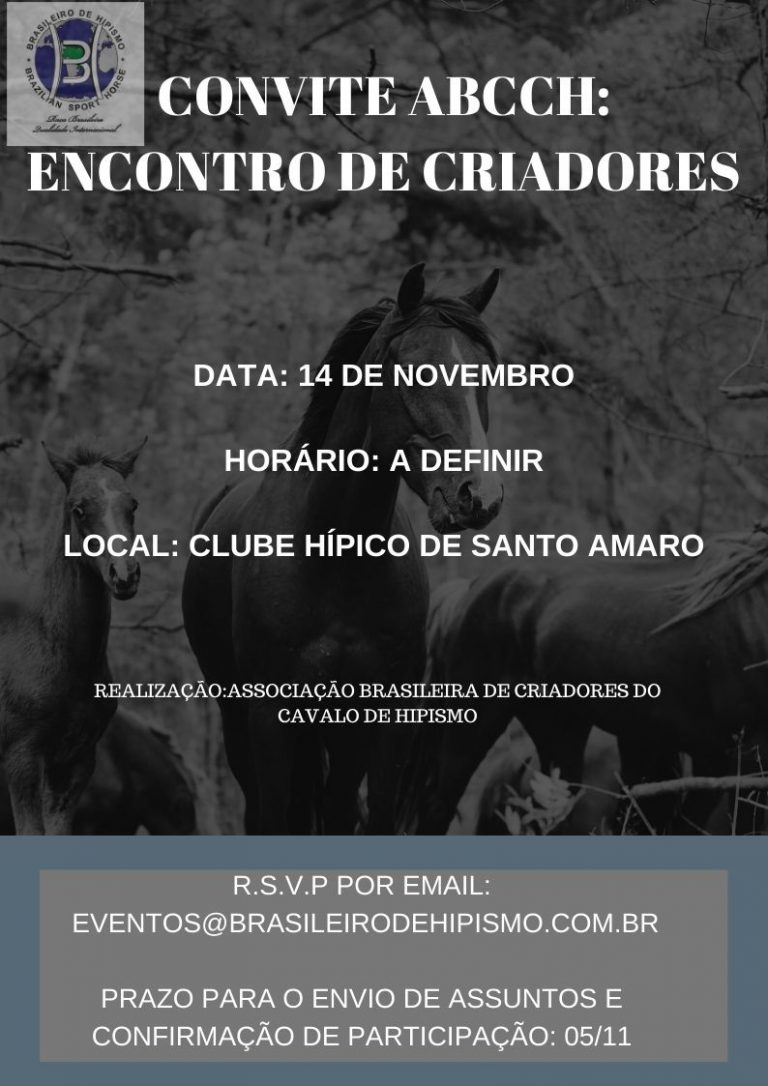 ABCCH promove encontro de criadores durante o festival nacional.