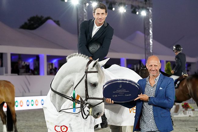 Pedro Muylaert com Chief Tibri Z MFS fatura prova a 1.45m no Internacional 4* de Valence, na França.