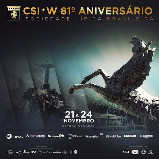 CSI-W do 81º Aniversário da Sociedade Hípica Brasileira começa nesta quinta com recorde de inscrições.