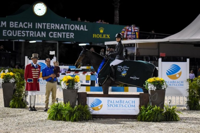 Adrienne Sternlicht galopou para a vitória no GP do CSI 4* de Palm Beach.