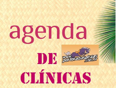 Agenda de clínicas 2020. confira!
