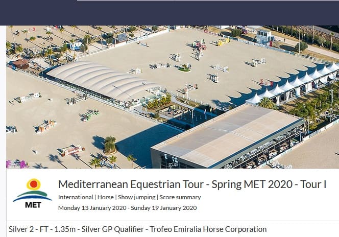 Marlon Zanotelli em 4º no Mediterranean Equestrian Tour 20 – Tour I.