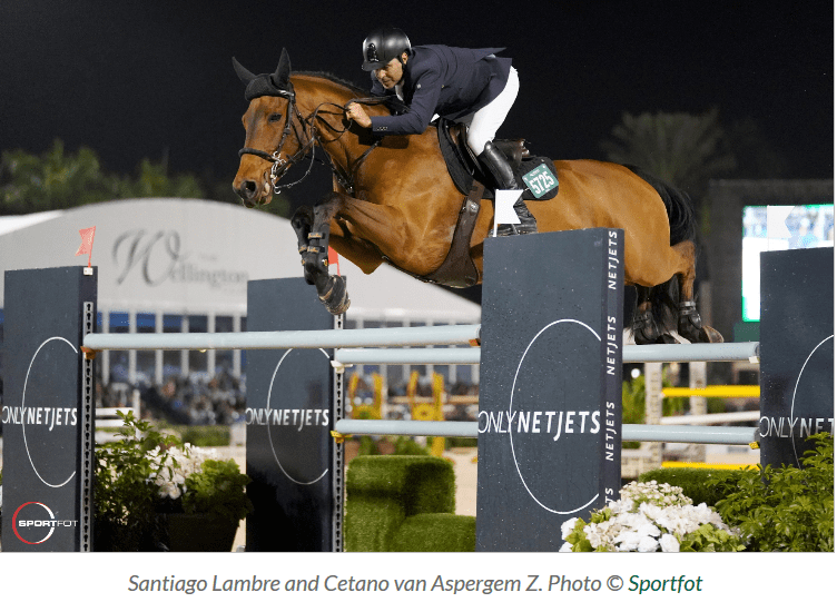 Santiago Lambre vence o GP da Netjets no CSI2* de wellington.