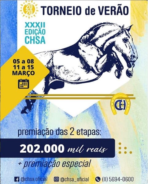 Vem aí o torneio de verão do CHSA em duas semanas.