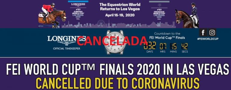 Final da Copa do Mundo da FEI ™ 2020 em Las Vegas cancelada devido a Coronavírus.