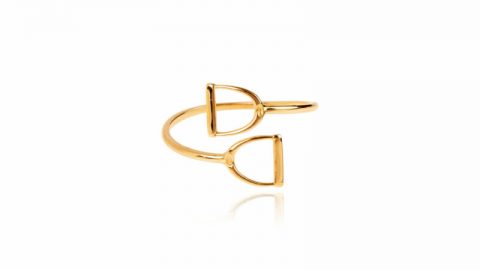 Anel Estribo em Ouro 18K