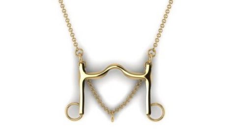 Colar Bridão Freio em Ouro Amarelo 18K