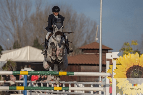 Celine Schoonbroodt De Azevedo ficou em sexto em solo italiano