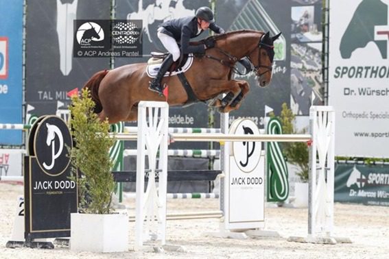 Classificação entre os cinco primeiros para Pieter Clemens 1m45 Longines Ranking em Bonheiden