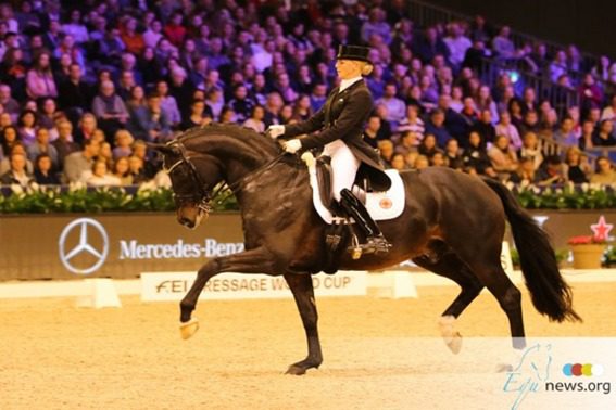 Jessica von Bredow-Werndl se mantém à frente de Werth no campeonato alemão