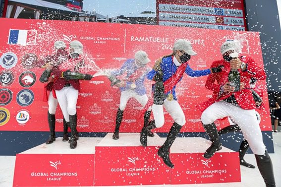 Valkenswaard United ganha a etapa de St.Tropez da Global Chapions League de saltos no hipismo