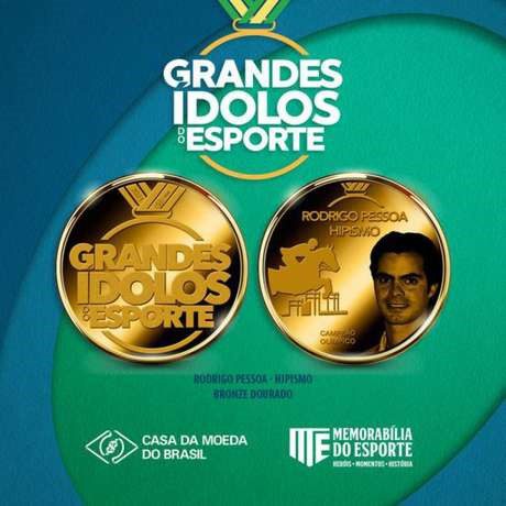Casa da Moeda homenageia Rodrigo Pessoa com medalha