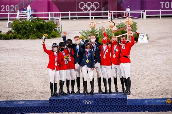 Conversa no pódio: cinco dos nove cavalos no pódio olímpico eram belgas