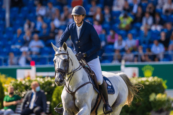 Gregory Wathelet em terceiro no Rolex Grand Prix de Aachen
