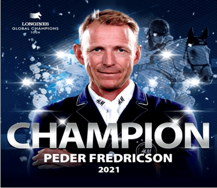 Peder Fredricson é o vencedor geral do Longines Global Champions Tour 2021