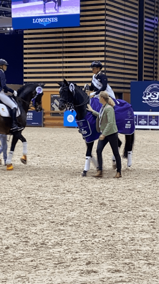 Isabell Werth agora também arrasa a competição no GP Freestyle Lyon
