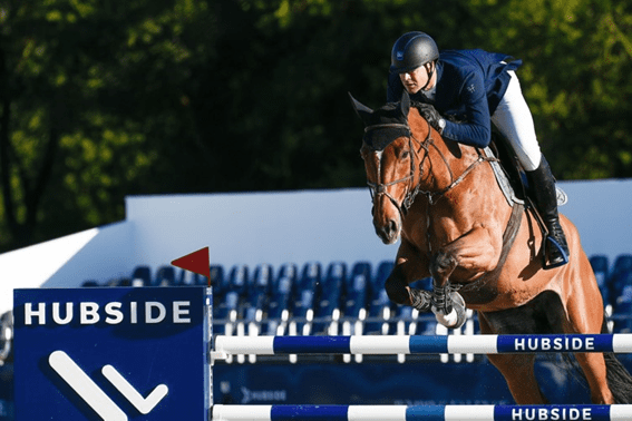 Mathy é o melhor belga na classificação CSI4 * 1m50 da classe Hubside. T&L vê referência no palco.