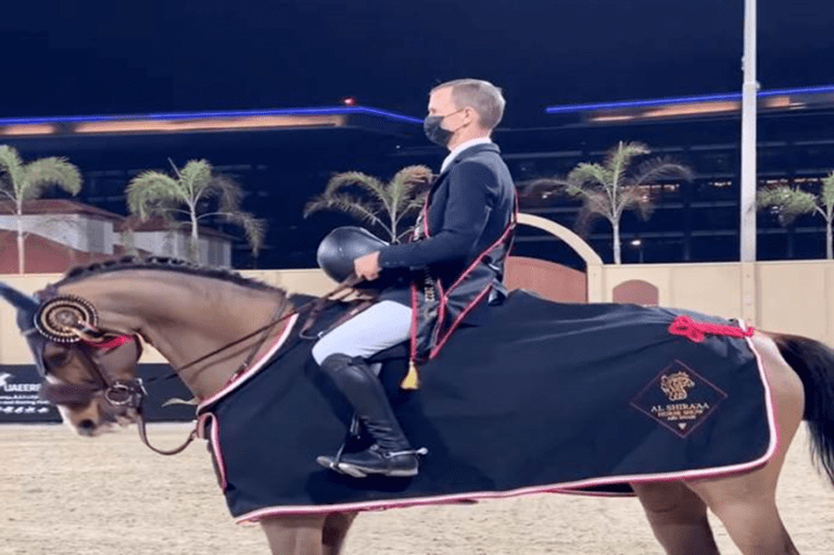 Wilm Vermeir vence a classe CSI4*-W 1,50m de Abu Dhabi com Joyride S