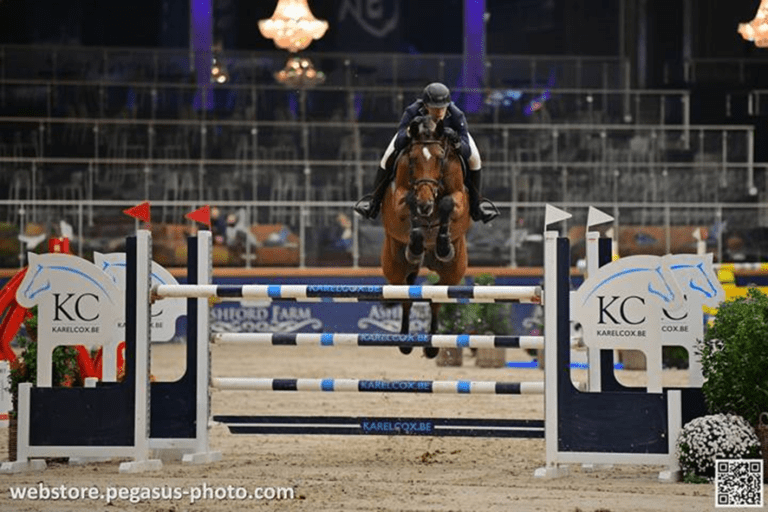 Dieter Vermeiren faz um trabalho curto da competição na classe CSI2* de Opglabbeek