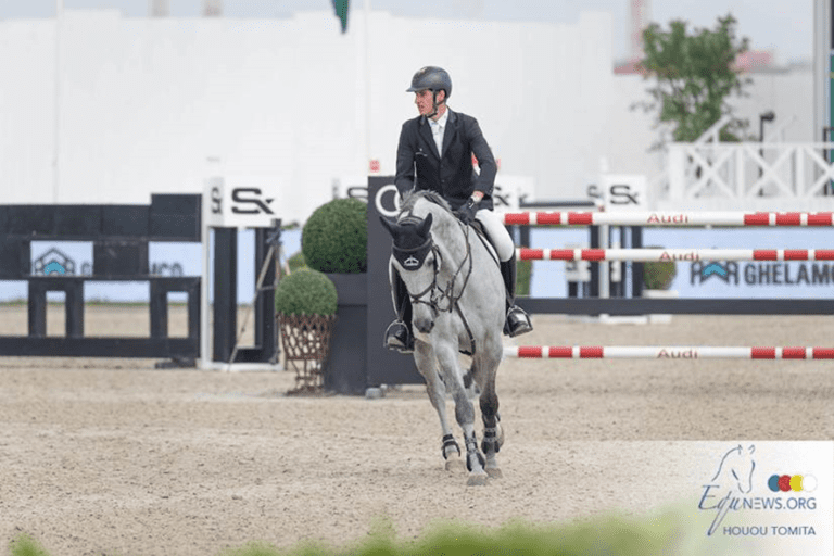 Thibault Philippaerts muito forte na classificação Gold Tour 1,45m GP de Arezzo