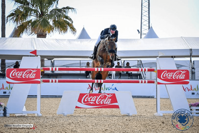 Felipe Amaral com Germanico T fatura prova a 1.45m em Internacional 3*, na Espanha