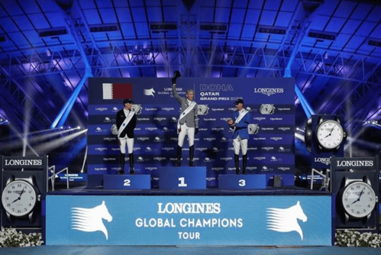 Pieter Devos fica entre os cinco primeiros no LGCT 1,60m Grand Prix de Doha