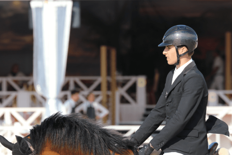 Thibault Philippaerts marca forte em Arezzo . Gold Tour 1.45m GP qualificação