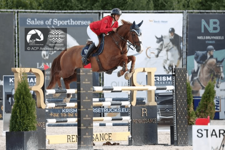 Virginie Thonon tem que entregar uma vitória no último minuto na classe 2* 1m40 de Bonheiden