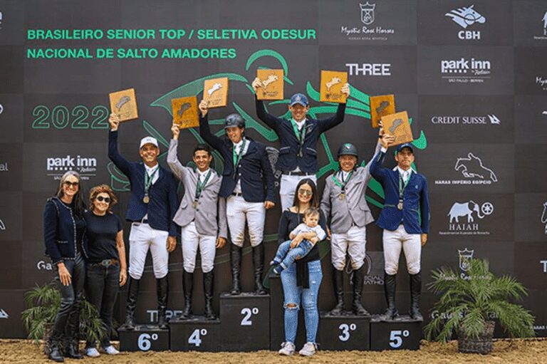 Lúcio Osório com Quastina é o campeão do Clássico no Nacional de Salto na Hípica Paulista