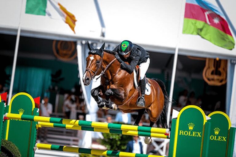 Brasileiro Bernardo Alves com Mosito, é vice, no GP5* Rolex na Bélgica