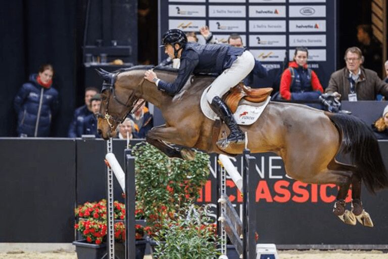 Jérôme Guery classifica-se entre os cinco primeiros da classe de velocidade 5* 1,50m em Basel