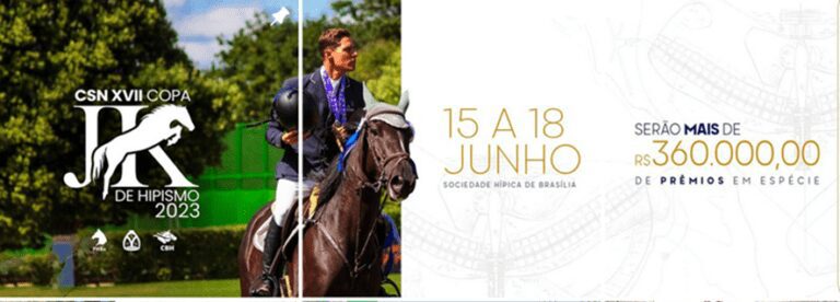 XVII CSN Copa JK de hipismo recebe a quinta etapa do ranking nacional de cavalos novos