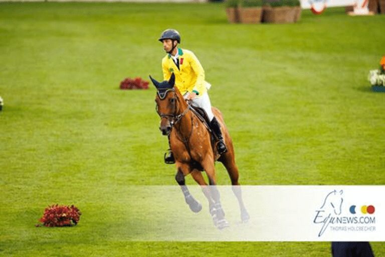 Yuri Mansur e Miss Blue Saint Blue Farm pontuam em Aachen