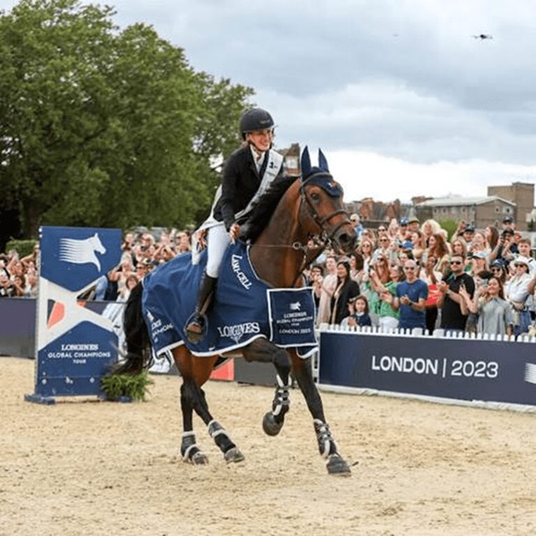 Jessica Springsteen ganha a etapa de Londres da Global Champions Tour de Saltos no Hipismo