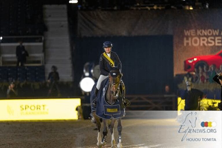 Petronella Andersson eleita a melhor piloto do Jumping Mechelen 2023