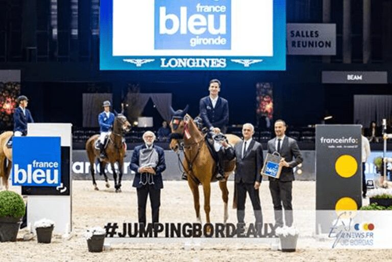 Vitória de Rodrigo Giesteira Almeida e Pegasus Cekanane no CSI5*-W 1.50m Prix France Info France Bleu de Bordeaux