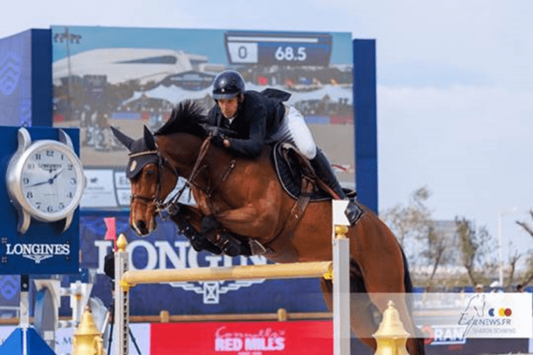 Primeira vitória do Grande Prêmio LGCT para Eduardo Alvarez Aznar e Rokfeller de Pleville Bois Margot na final da temporada em Rabat