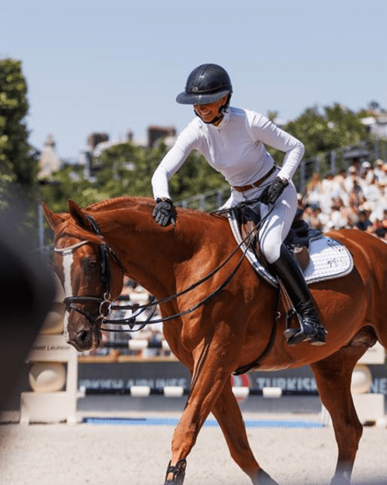 Aposentadoria esportiva de Candy de Nantuel, de Pénélope Leprévost. “Ele se muda para a Bélgica para serviços de criação…”