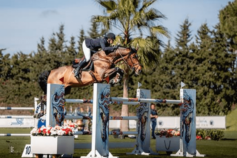 João Victor Castro com Cashpaid J&F é vice no GP4* Medium Tour, a 1.50m, no Andalucia Sunhine Tour
