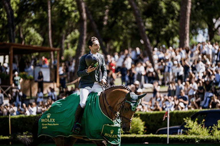 Yuri Mansur e Miss Blue-Saint Blue Farm: campeão do GP5* Rolex, a 1.60m, em Roma