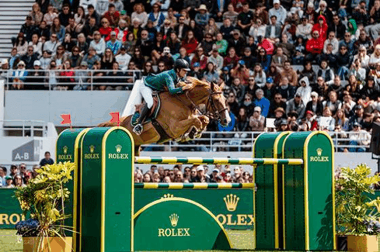 Pedro Veniss com Nimrod de Muze Império Egípcio emplaca em 4º lugar no GP5 Rolex, 1.60m, na França